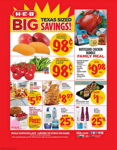 heb flyer for next week